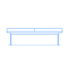 Furniture Benches Tuxedo Bench Stencil Svg Design File, Free Vectors File
